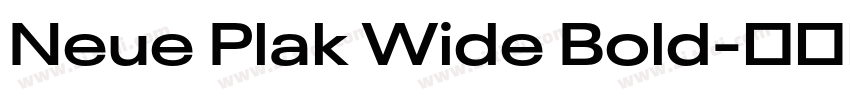Neue Plak Wide Bold字体转换 Neue Plak Wide Bold字体转换